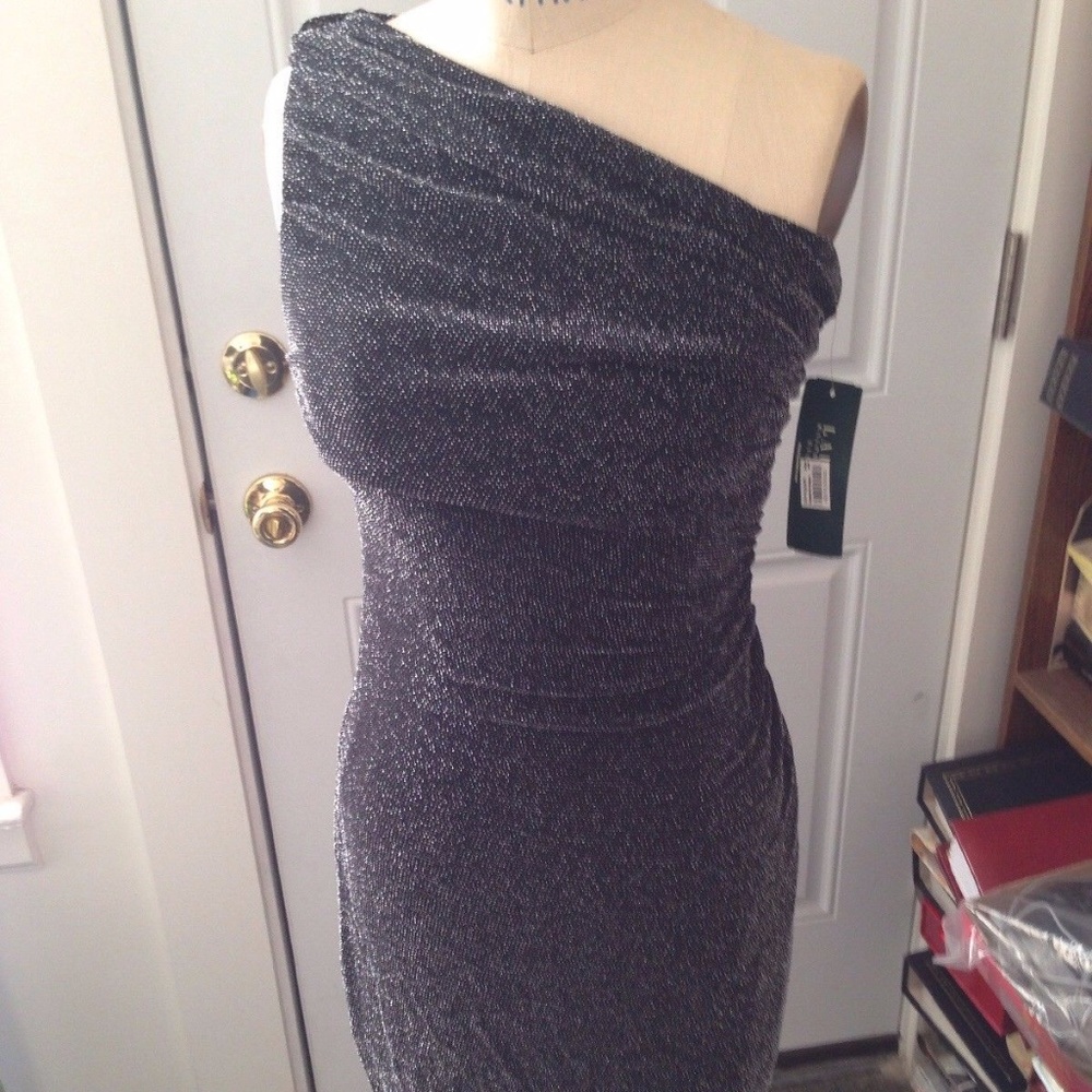 Lauren Ralph lauren One Shoulder Dress sz 6